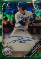 2019 Bowman Draft Chrome Draft Picks Autograph #CDAMB Michael Busch Green Refractor Baseball Card