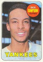 1969 Topps #608 Dick Simpson Baseball Card