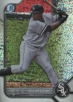 2022 Bowman Chrome Prospects #BCP152 Oscar Colas Speckle Refractor Baseball Card
