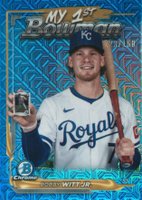 2024 Bowman Chrome Mega Box My 1st Bowman #23 Bobby Witt Jr. Blue Refractor Baseball Card