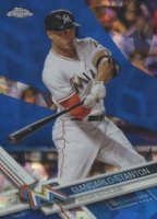 2017 Topps Chrome Sapphire Edition #25 Giancarlo Stanton Baseball Card