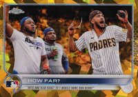 2022 Topps Chrome Sapphire Edition #320 Fernando Tatis Jr./Vladimir Guerrero Jr Gold Baseball Card