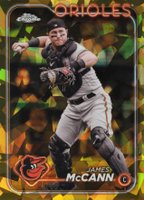 2024 Topps Chrome Sapphire #448 James McCann Gold Baseball Card