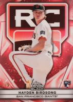 2025 Topps Chrome Black #49 Hayden Birdsong Variation-Red Refractor Baseball Card