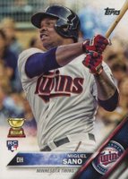 2016 Topps #78 Miguel Sano Swinging Baseball Card
