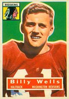 1956 Topps #97 Billy Wells Football Card
