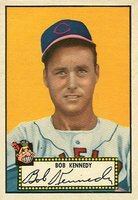 1952 Topps #77b Bob Kennedy Black Back Baseball Card