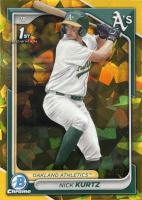 2024 Bowman Draft Sapphire Edition #BDC56 Nick Kurtz Gold Baseball Card