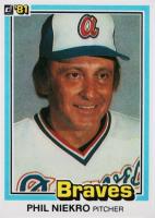 1981 Donruss #328 Phil Niekro Baseball Card