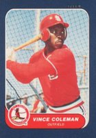 1986 Fleer Mini #7 Vince Coleman Baseball Card