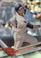 2017 Topps Chrome #145 Buster Posey White Jersey-Refractor Baseball Card