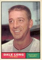 1961 Topps #117 Dale Long Baseball Card