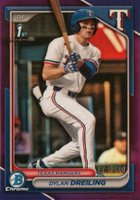 2024 Bowman Draft #BDC42 Dylan Dreiling Chrome-Purple Refractor Baseball Card