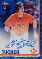 2019 Topps Chrome Rookie Autographs #RA-KT Kyle Tucker Blue Wave Refractor Baseball Card