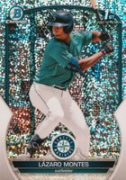 2023 Bowman Chrome Prospects #BCP58 Lazaro Montes Speckle Refractor Baseball Card
