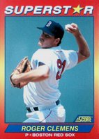 1992 Score Superstar #74 Roger Clemens Baseball Card