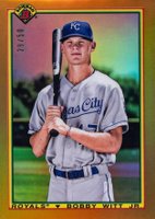 2020 Bowman Chrome 1990 Bowman #90BBWJ Bobby Witt Jr. Gold Refractor Baseball Card