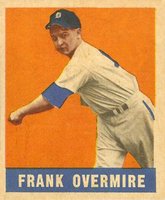 1948 Leaf #17 Frank Overmire Baseball Card
