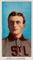 1909 White Borders Piedmont & Sweet Caporal #466 George Stone Baseball Card