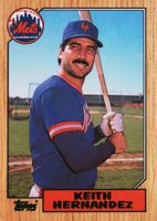 1987 Topps Tiffany #350 Keith Hernandez Baseball Card