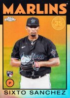 2021 Topps Chrome 1986 Topps Baseball #86BC12 Sixto Sanchez Baseball Card