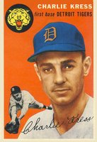 1954 Topps #219 Charlie Kress Baseball Card