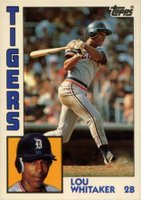 1984 Topps Tiffany #695 Lou Whitaker Baseball Card