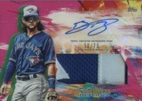 2020 Topps Inception Autograph Patch #BBI Bo Bichette Magenta Baseball Card