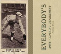 1916 Everybody's #74 Heinie Groh Baseball Card