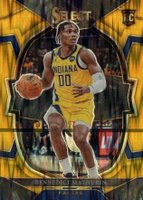 2022 Panini Select #79 Bennedict Mathurin Gold Flash Basketball Card
