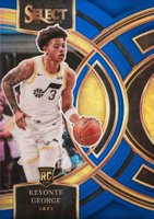 2023 Panini Select #109 Keyonte George Blue Prizm Basketball Card