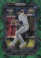 2023 Panini Prizm #254 Bobby Witt Jr. Green Ice Baseball Card