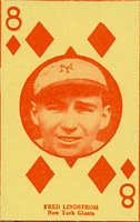 1927 Strip Card # Fred Lindstrom Red Circle Baseball Card