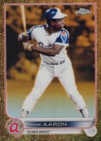 2022 Topps Gilded Collection #147 Hank Aaron Baseball Card