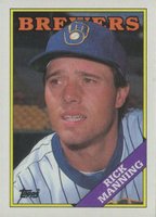 1988 Topps #441 Rick Manning Baseball Card