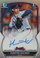 2023 Bowman Draft Chrome Prospect Autograph #CDAHWA Hurston Waldrep Refractor Baseball Card