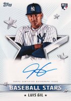 2022 Topps Baseball Stars Autographs #BSALG Luis Gil Baseball Card