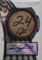 2009 Topps Unique Autograph Relics #BKAIR1 Ivan Rodriguez Bat Knob 1/1 Baseball Card