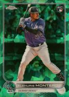 2022 Topps Chrome Update Sapphire Edition #110 Elehuris Montero Green Baseball Card
