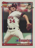 1991 Topps Desert Shield #153 Bryan Harvey Baseball Card