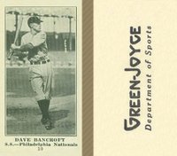 1916 Green-Joyce #10 Dave Bancroft Baseball Card