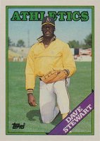 1988 Topps #476 Dave Stewart Baseball Card