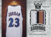 2018 SportKings Legends Premium Memorabilia #LPM7 Michael Jordan Basketball Card