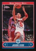 2006 Topps Chrome #56 Jason Kidd Black Refractor Basketball Card