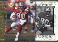 1998 Upper Deck Super Powers #S2 Jerry Rice Gold Die-Cut 1/1 Football Card