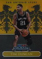 2014 Panini Excalibur Crusade #46 Tim Duncan Black 1/1 Basketball Card