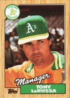 1987 Topps #68 Tony LaRussa Baseball Card