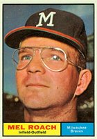 1961 Topps #217 Mel Roach Baseball Card