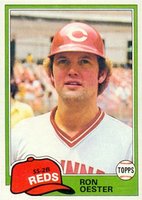 1981 Topps #21 Ron Oester Baseball Card