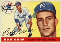 1955 Topps #80 Bob Grim Baseball Card